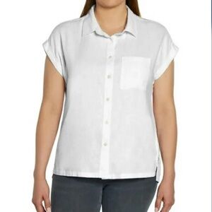 orvis blouse for women White S:L Button-Up Top